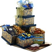 Holiday Gifts The Crowd Pleaser Gourmet Food Gift Tower - Gift Basket