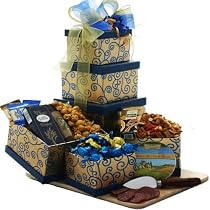The Crowd Pleaser Gourmet Food Gift Tower - Gift Basket