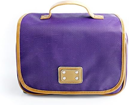 Lyceem Large Capacity Hanging Toiletry Bag for Women Purple Travel Bag
