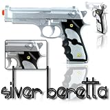 92F Silver Beretta Airsoft Hand Pistol Gun