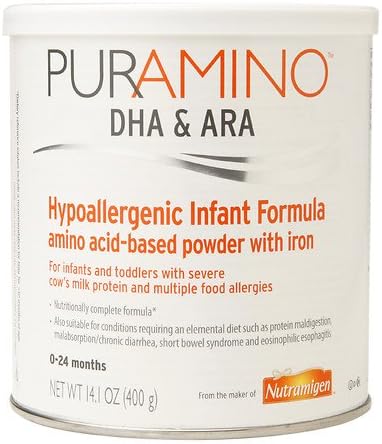 PurAmino Hypoallergenic Infant Formula 14.1 oz (400 g) (Pack of 4)