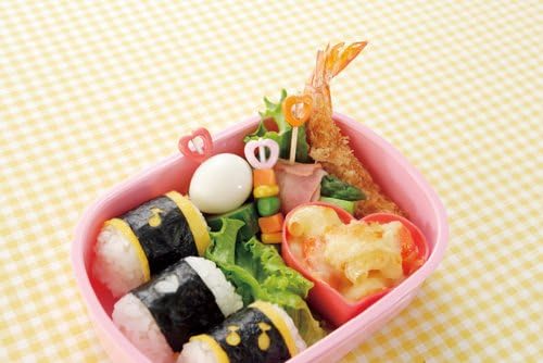 Kai Chuboos Silicone Cap Heart 6-pcs with Picks for Bento FG-5157