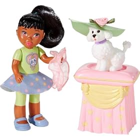 Learning Curve Caring Corners Lil' Miss Poodle Dollhouse AA Figure Set