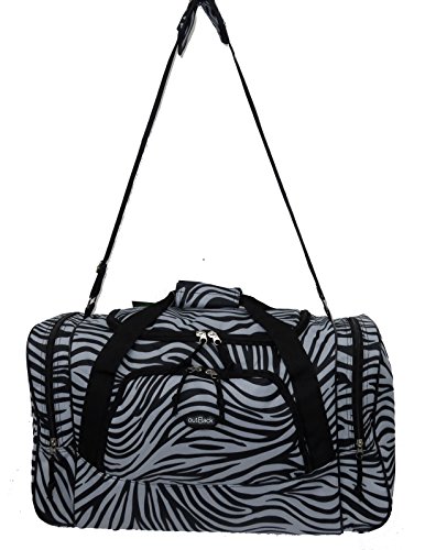 50x30x20cm Cabin Size Holdall EasyJet Ryanair Flight Bag Hand Luggage Gym Sports Shoulder Bag (Zebra)