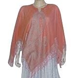 Fashion Poncho Womens Outerwear Wool Dress in Jacquard Design 40 x 40 inches (pnch269)