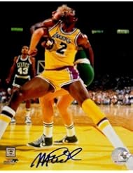 Collectibles: Autographed Johnson Photograph - Autograph 8x10 VS L Bird HOF COA - Autographed NBA Photos - Sports Memorabilia