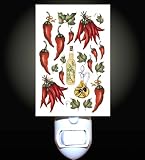 Chili Peppers and Oils Decorative Night Light