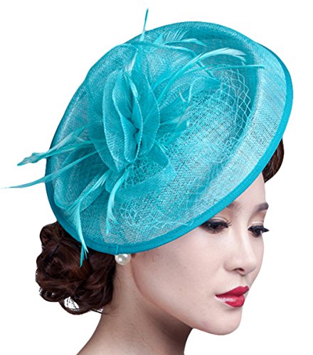 Aniwon Party Fascinator Hair Clip Pillbox Hat Cocktail Kentucky Derby Hat for Ladies
