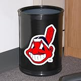 MLB Cleveland Indians Black Team Wastebasket