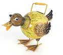 Gießkanne Tier Ente Metall Deko Kanne gelb B 30 cm
