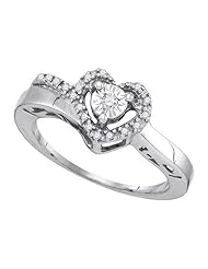0.11CT-DIA HEART RING