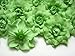(24) Silk Light Green Roses Flower Head - 1.75