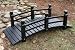 Outdoor Living : Wooden Garden Bridge - Black