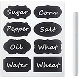 Thunder&reg; Chalkboard Stick-on Labels and Color Liquid Chalk Pen for Jars, Boxes, or Personalizing Anything