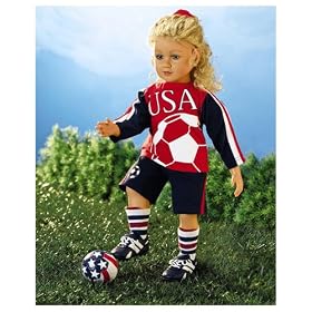 My Twinn Doll’s Red and Blue Soccer Uniform
