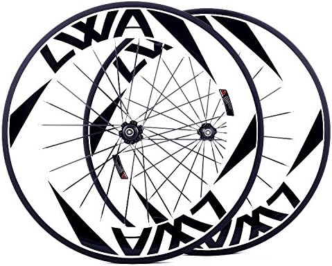 LVWA Full Carbon Fiber Road Bike 700C Wheelset 88mm Clincher & Tubular ( Clincher2 )