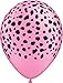 Pink Cheetah Print Balloon Bouquet Set Pink Leopard Print Party Decoration 8pc
