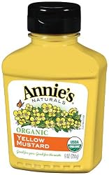 Annie's Organic Yellow Mustard, 9-Ounces (Pack of 6)