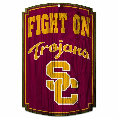 NCAA USC Trojans Wood Sign