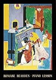 Piano Lesson by Romare Bearden - Fine Art Print Poster - 24.00 x 34.00
