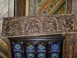 Indian Carving Hindu Antique Bed Decor Hand Carved Scalloped Top Kamasutra Headboard India Furniture 72 Inch
