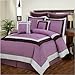 Tranquility Hotel 8 Piece Comforter Set in Lavender / Plum Size: Queen