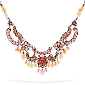 Ayala Bar Necklace - The Classic Collection - in Peach, Salmon Pink and Naples Yellow Tones #A105 ANK ONK