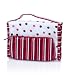 2 Piece Stripe Spot Cosmetic Bag Set