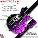 Fire Purple Flames Skin by WraptorSkinz TM fits Nintendo Wii Guitar Hero III (3) Les Paul Controller (GUITAR NOT INCLUDED)
