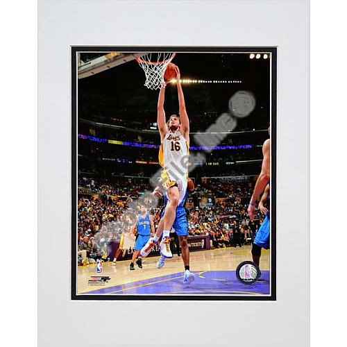 Photo File Los Angeles Lakers Pau Gasol 2009 Finals Game Two Matted Photo