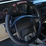 51lQ6ZTfsTL. SL160  NCAA Oklahoma Sooners Poly Suede Steering Wheel Cover
