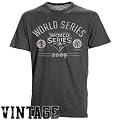 Banner '47 Philadelphia Phillies vs. New York Yankees Charcoal 2009 World Series Bound Dueling Vintage T-shirt