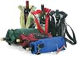 Pack of 2 Sleek Insulated Single Wine Pouch Bottle Holder Carriers - Green