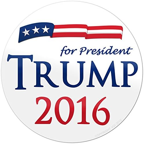 Trump 2016 Men's T-Shirt - Donald Trump for President &amp; Trump Sticker. Medium