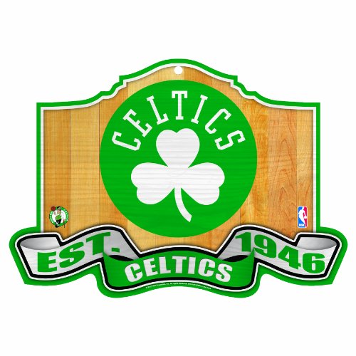 NBA Boston Celtics 11-by-17 inch Established Wood Sign