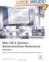 Apple Training Series: Mac OS X System Administration Reference, Volume 1