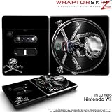 DJ Hero Skin Chrome Skulls on Black fits Nintendo Wii DJ Heros (DJ HERO NOT INCLUDED)
