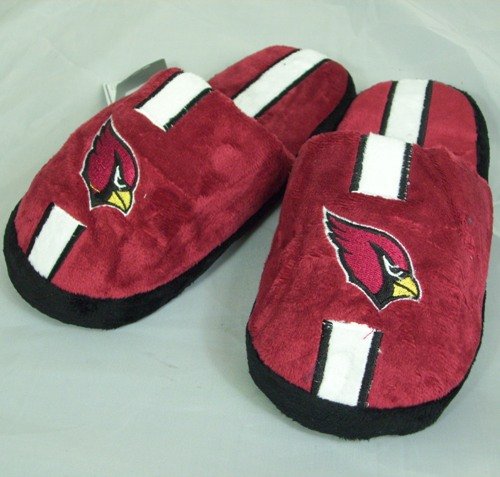 Arizona Cardinals Youth Team Stripe Plush Slippers