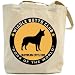 Canvas Tote Bag Beige  Australian Cattle Dog - Wiggle Butts Club  Dog