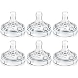 Philips Avent Variable Flow Natural Nipple, 6 Pack