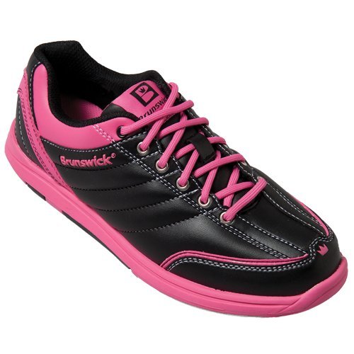 Brunswick Women's Diamond Bowling Shoes, Black/Pink, 8.0