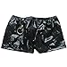 YiZYiF Men's Leather-Like Boxer Briefs Underwear Fetish Mention Hoop Shorts