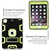 iPad Mini 3 Case,iPad Mini 2 Case,iPad Mini Case,TIANLI(TM) ArmorBox [Three Layer] Convertible [Heavy Duty] Rugged Hybrid Protective with Kickstand Case for iPad Mini 3/2,Black/Yellow