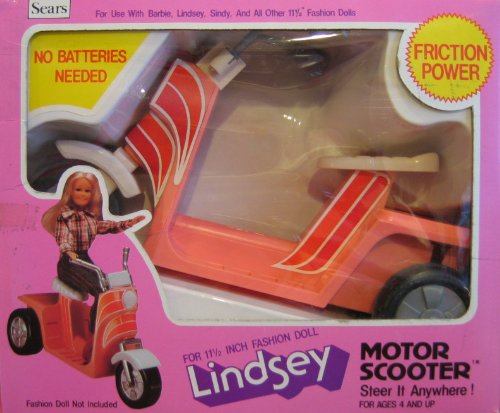 Sears Lindsey FRICTION POWER MOTOR SCOOTER For Barbie - Lindsey - Sindy & 11.5