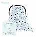 Baby Car Seat Canopy Cover - Soft & Breathable, Trendy Design, Protects Your Baby - Can Be Used As A Blanket, Stroller Cover & Nursing Cover - Star - By SCUDDLES
