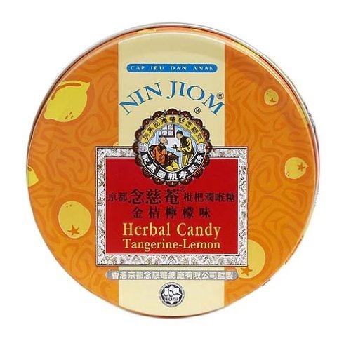 Nin Jiom Tangerine-Lemon Herbal Candy 60g Tin