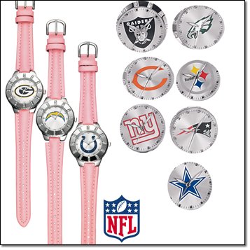 NFL Ladies Sparkling Watch in Gift Box - San Diego Chargers