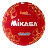  : Mikasa Squish VSV104 No-Sting Volleyball (Red/Circles)