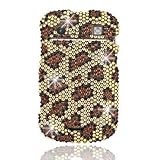 Rhinestones Protector Case for BlackBerry Bold 9900 9930, Gold Leopard Prin ....