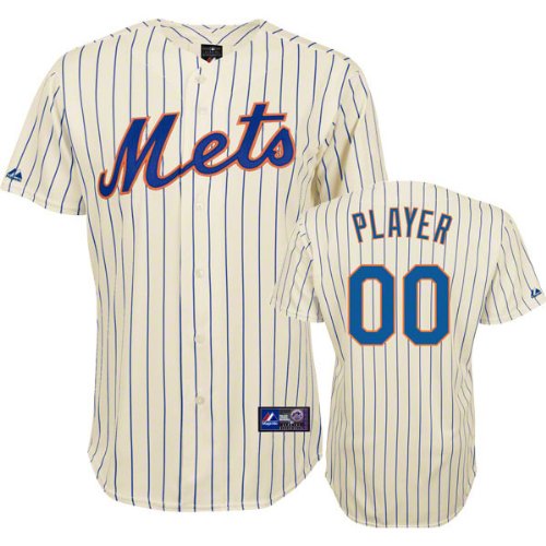 MLB Men's New York Mets Replica Jersey Personalized (White, 44/Large)